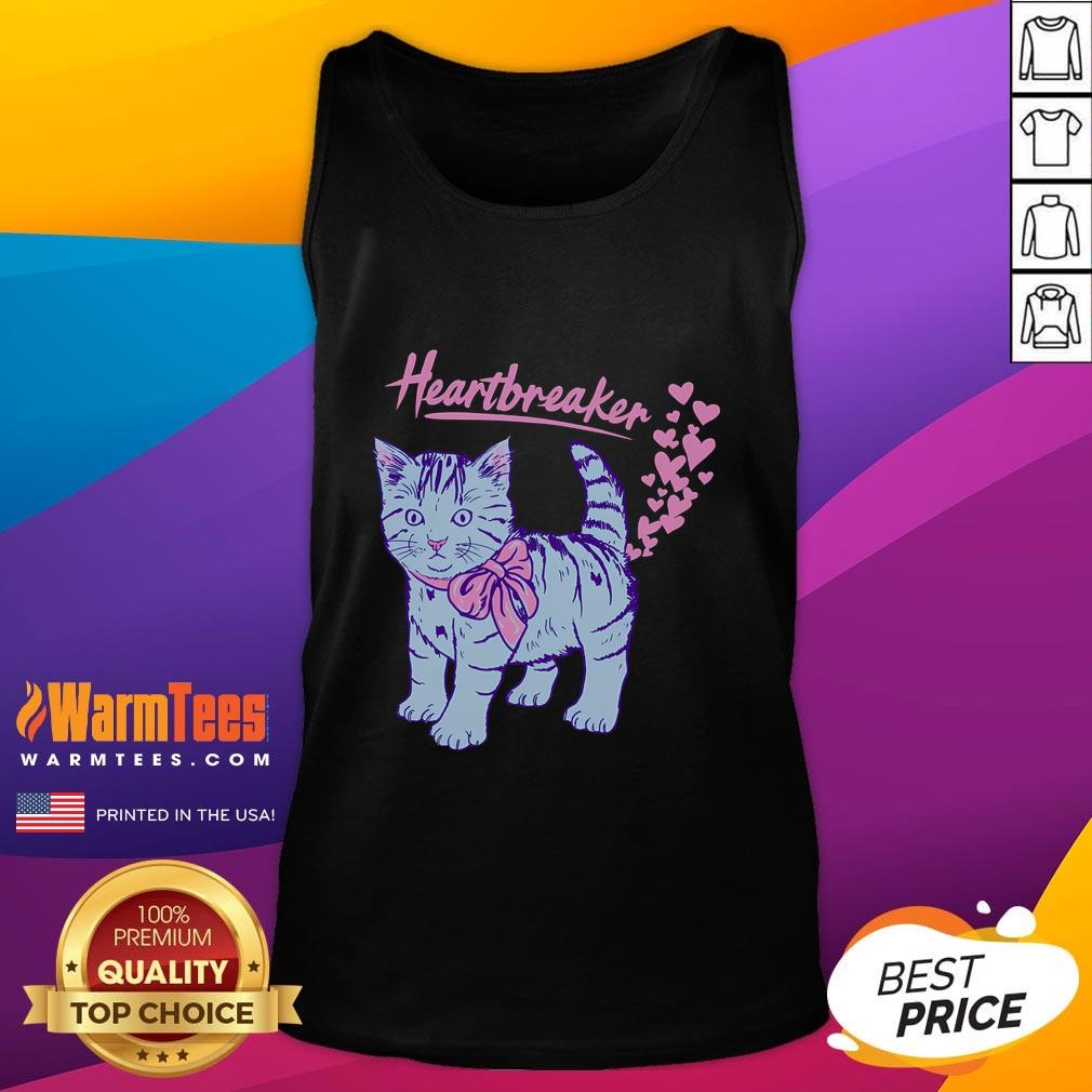 Funny Kitten Heartbreaker Hillary T-Shirt - Image 4
