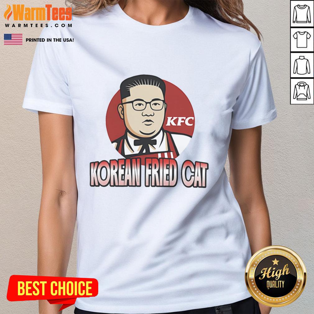 Funny Korean Fried Cat Kim Jong Un T-Shirt - Image 3