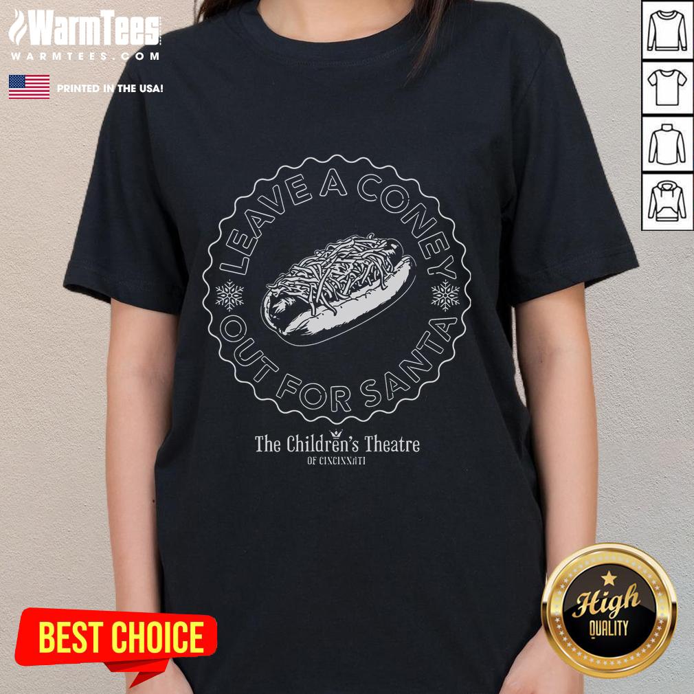 Funny Leave A Coney Out For Santa Santa Claus T-Shirt - Image 3