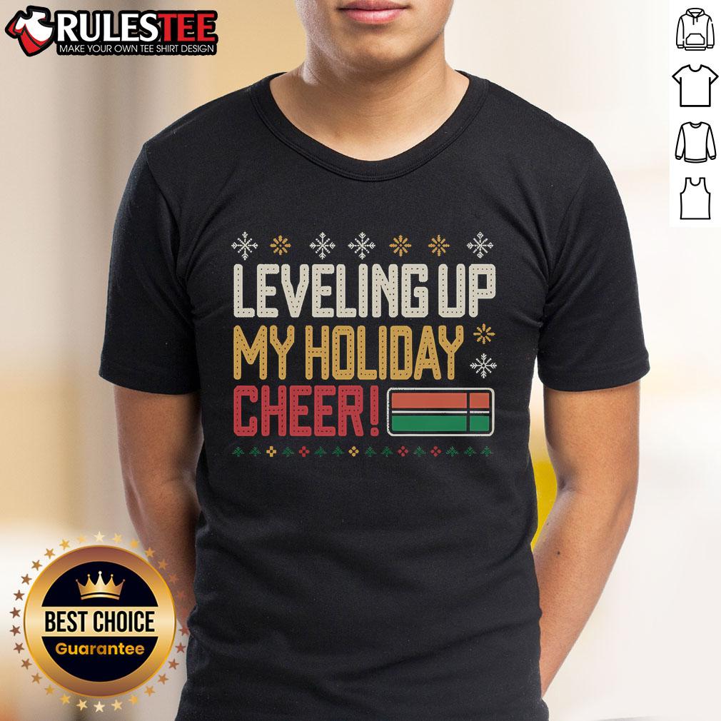 Funny Leveling Up My Holiday Cheer T-Shirt