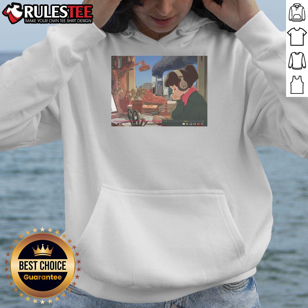 Funny Lofi Girl Daytime September 11 T-Shirt - Image 2