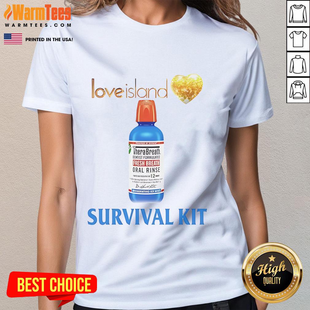 Funny Love Island Survival Kit T-Shirt - Image 3
