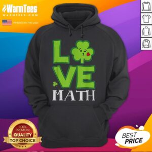 Alternative view of Funny Love Shamrock Math Teacher St Patrick's Day T-Shirt