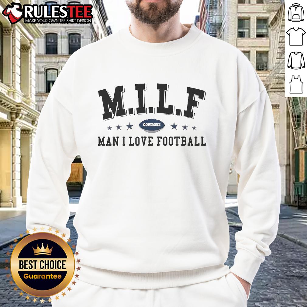 Funny MILF Dallas Cowboys Man I Love Football T-Shirt - Image 5
