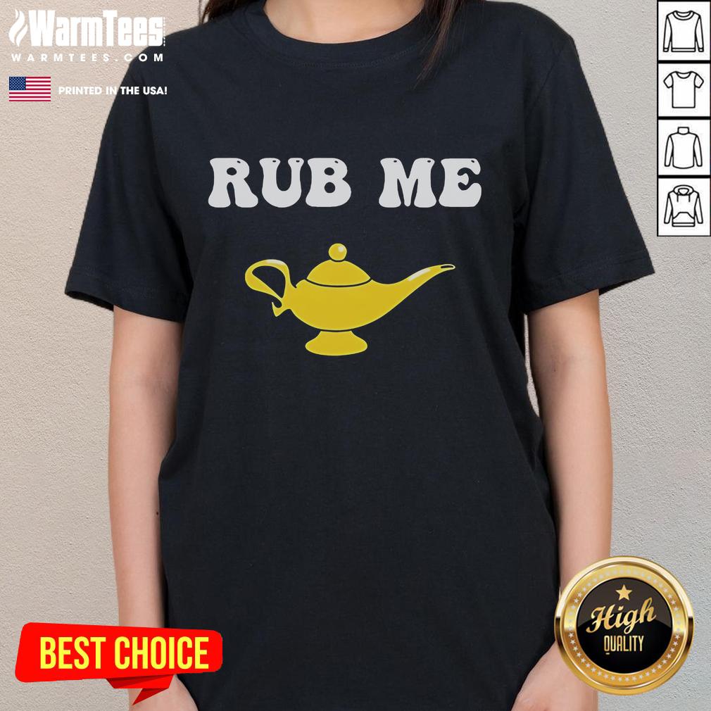 Funny Magic Lamp Rub Me T-Shirt - Image 3