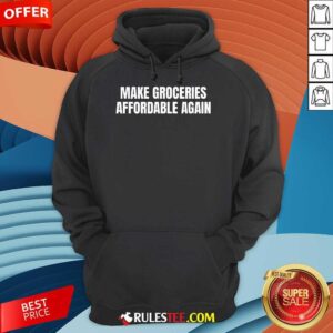 Alternative view of Funny Make Groceries Affordable Again Parody Inflation Trump T-Shirt