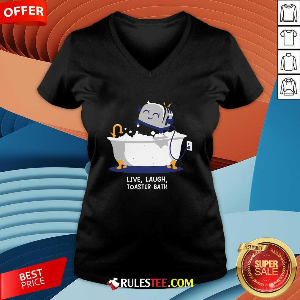 Funny Mandatory Funday Live Laugh Toaster Bath T-Shirt - Image 4
