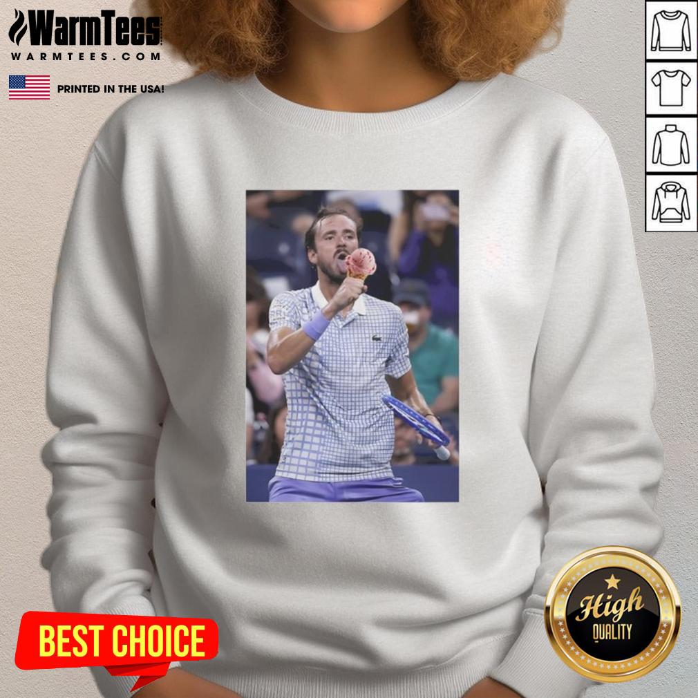 Funny Medvedev Lick Icecream On Field US Open T-Shirt - Image 5