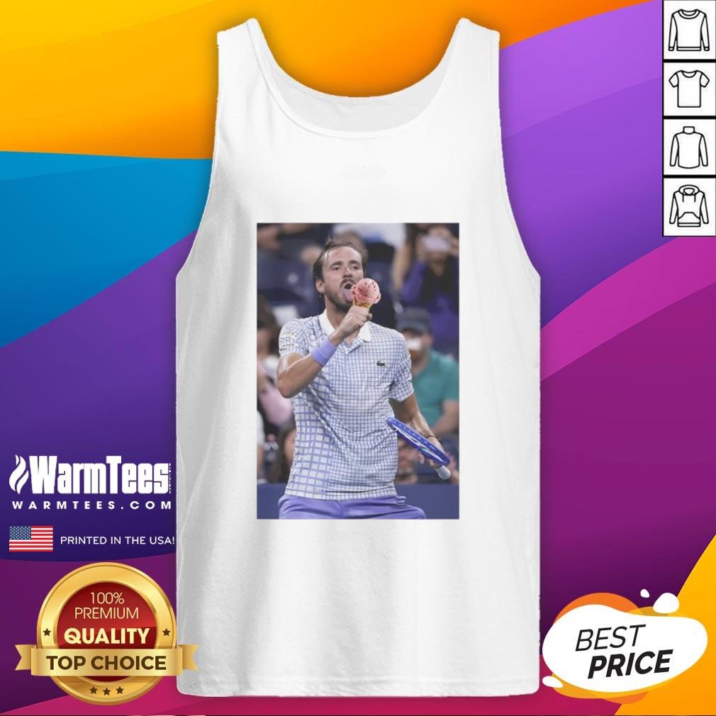 Funny Medvedev Lick Icecream On Field US Open T-Shirt - Image 4