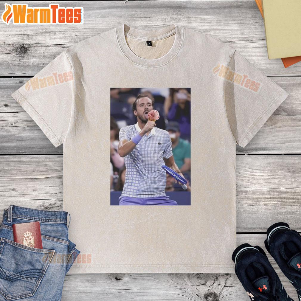 Funny Medvedev Lick Icecream On Field US Open T-Shirt - Image 6