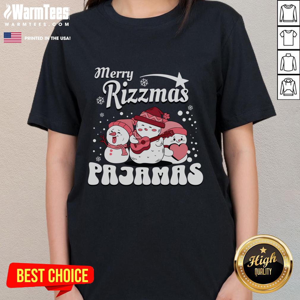 Funny Merry Riz Mas Snowmans School Christmas Santa T-Shirt - Image 3