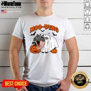 Funny Moo Deng Halloween Boo Ghost Costume Moodeng Lover T-Shirt