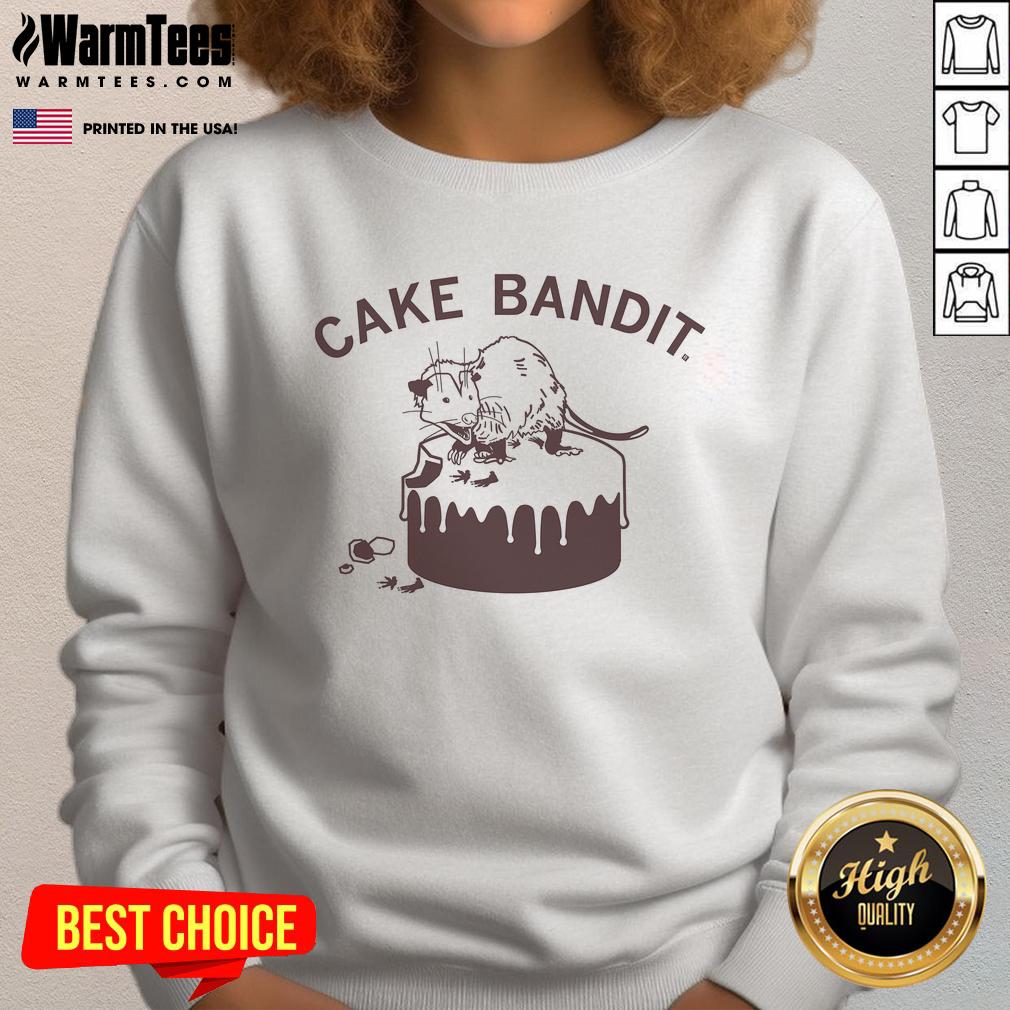 Funny Mouse Cake Bandit T-Shirt - Image 5
