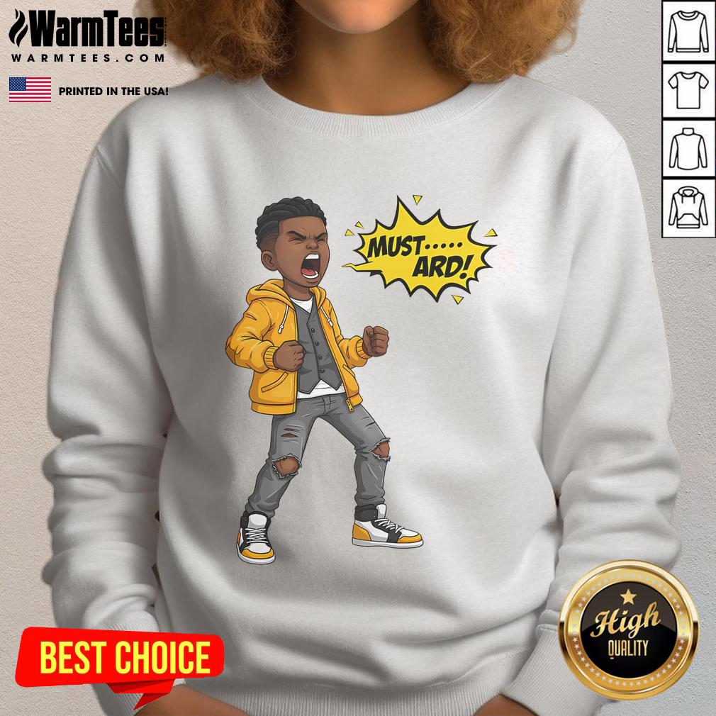 Funny Mustard Bold Statement Urban Style Design T-Shirt - Image 5