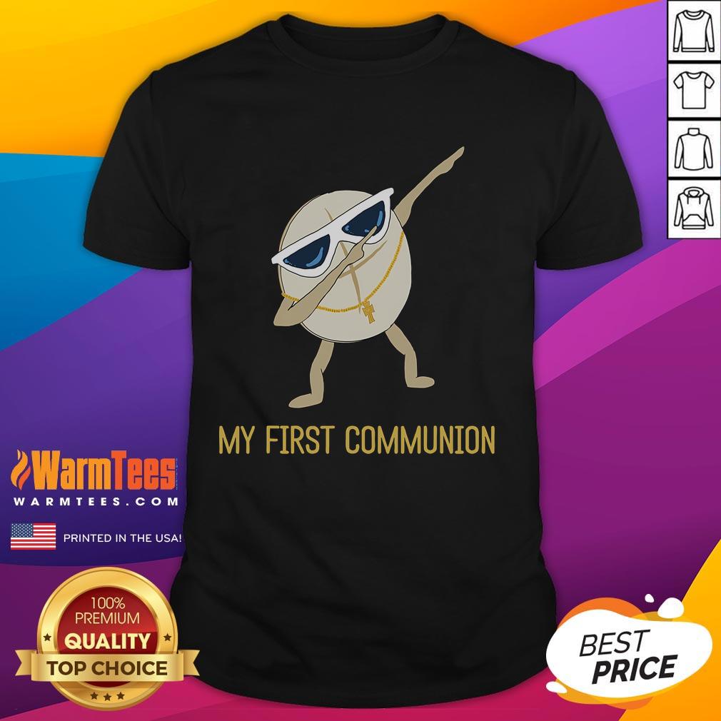 Funny My First Communion Dabbing Wafer 1st Communion T-Shirt