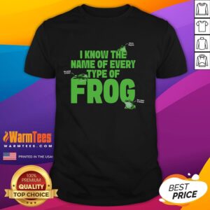 Funny Name Of Every Type Of Frog T-Shirt