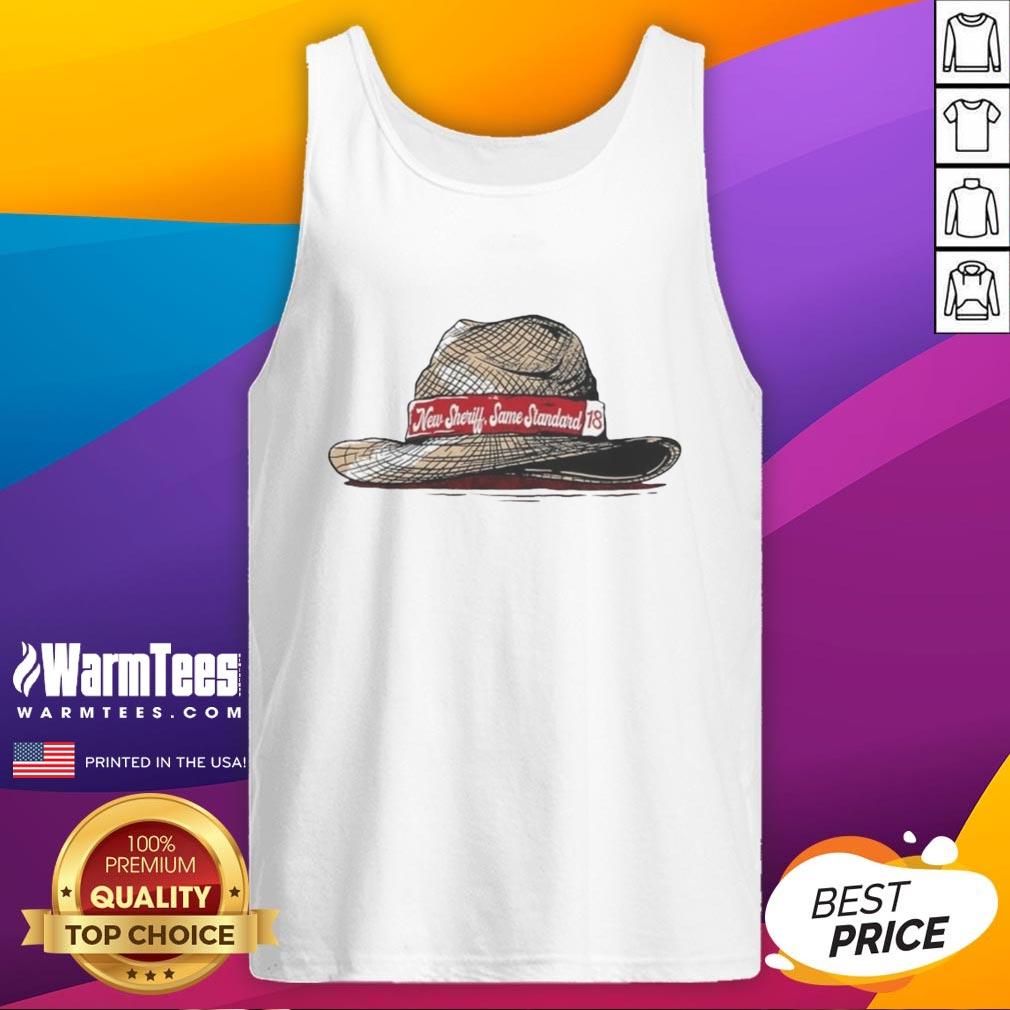 Funny New Sheriff Same Standard Alabama Crimson Tide Football T-Shirt - Image 4