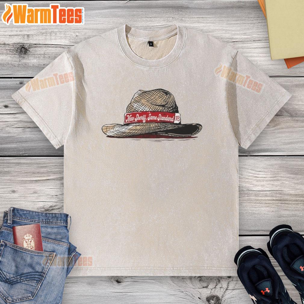 Funny New Sheriff Same Standard Alabama Crimson Tide Football T-Shirt - Image 6