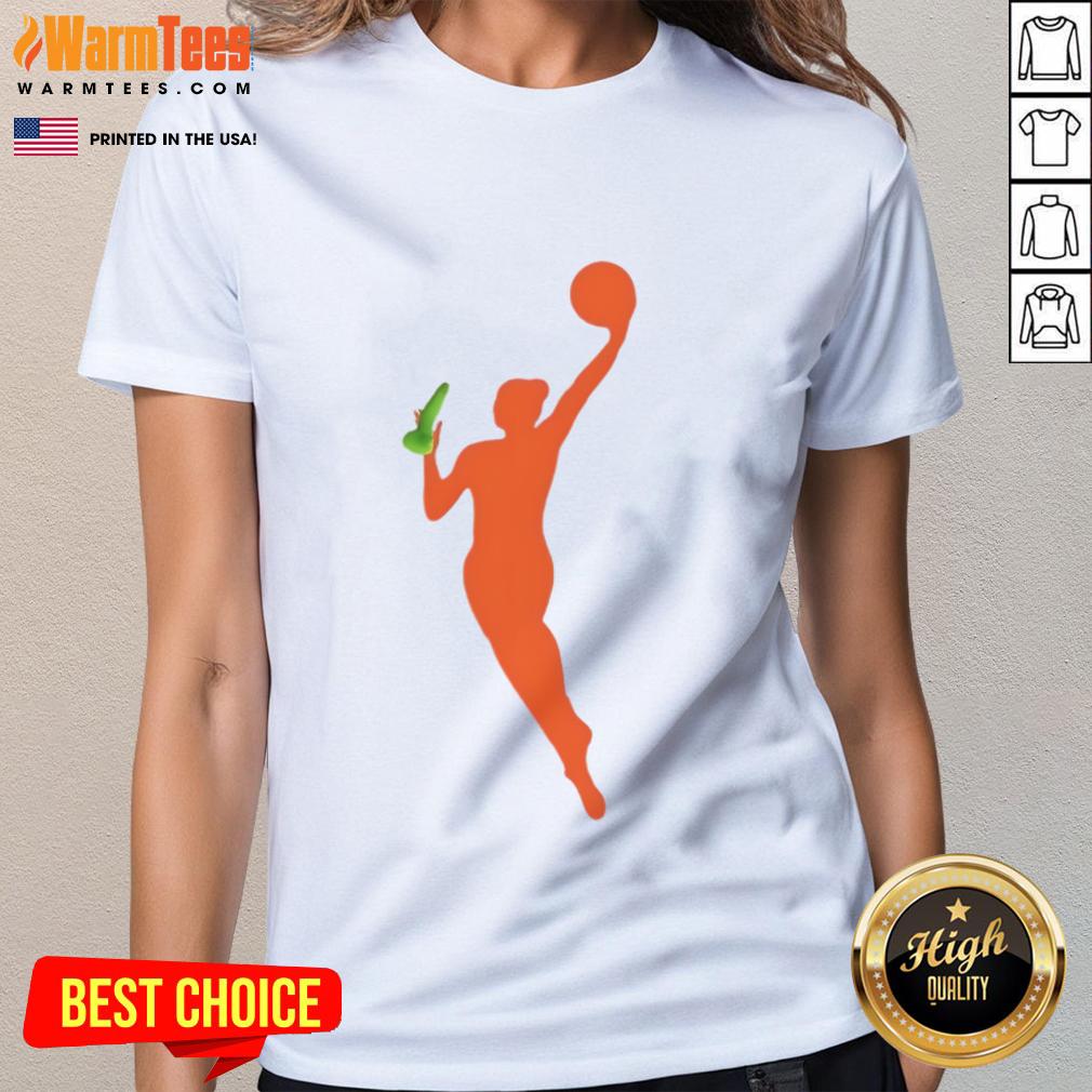 Funny New WNBA Logo Sex Toy Meme T-Shirt - Image 3
