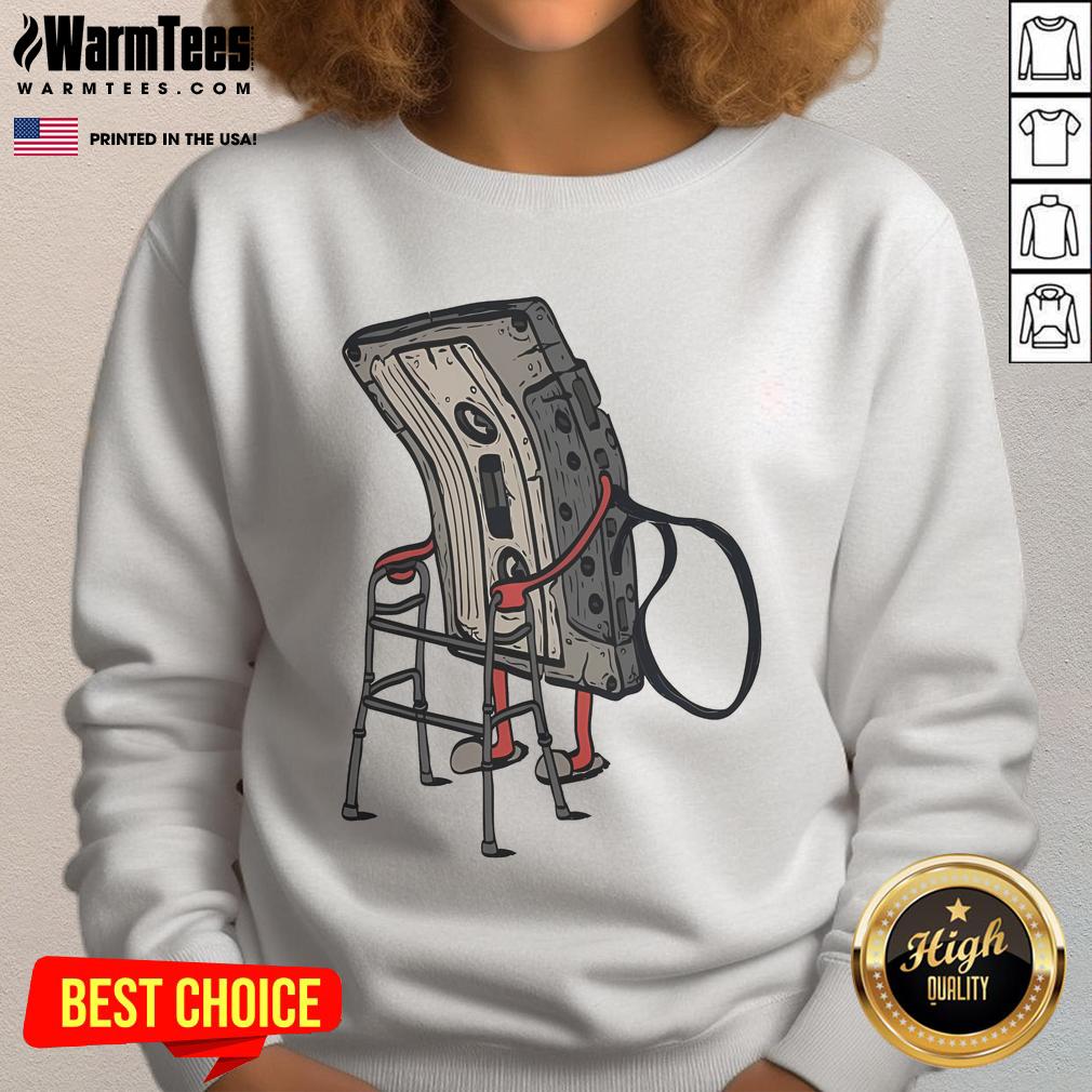 Funny Old Cassette Retro T-Shirt - Image 5