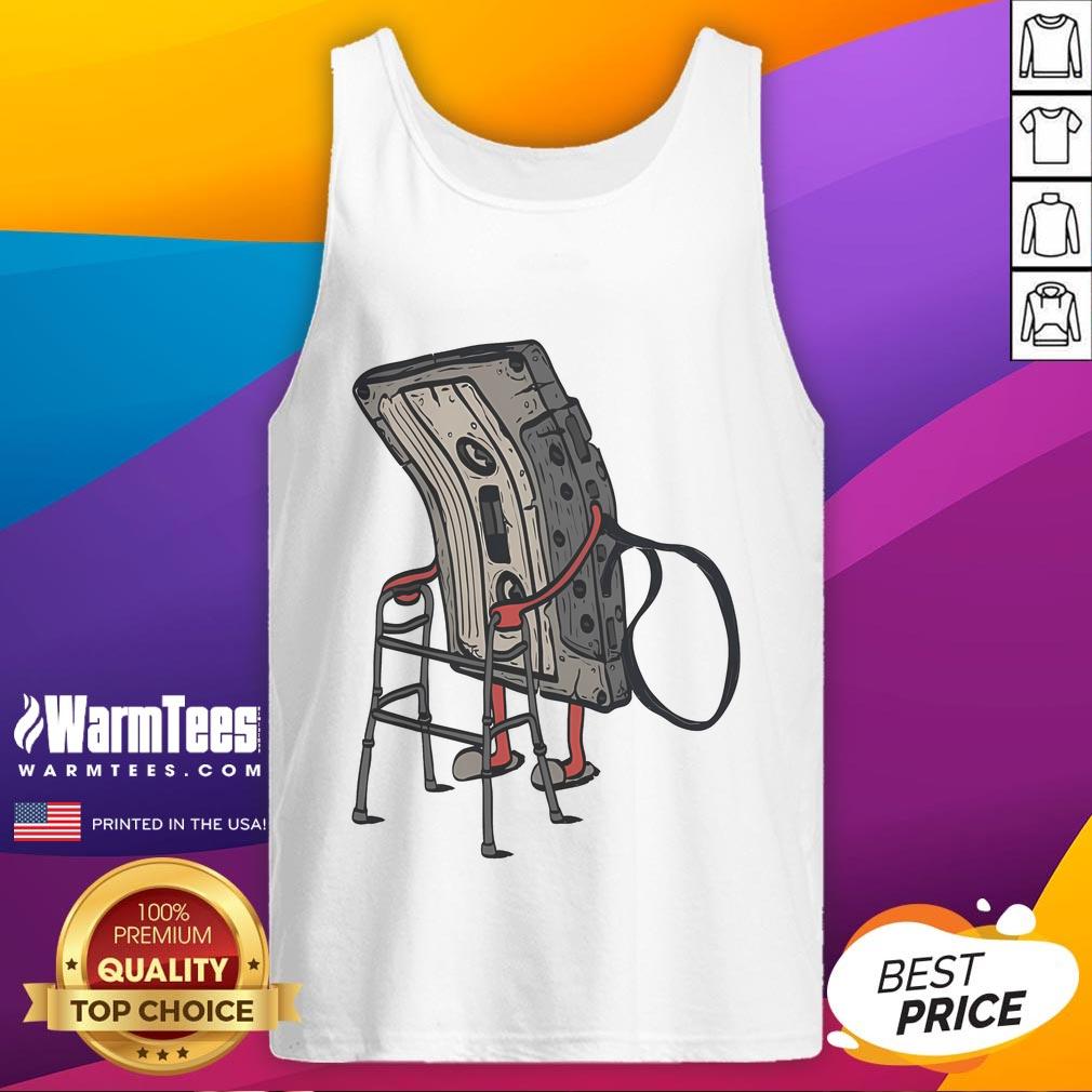 Funny Old Cassette Retro T-Shirt - Image 4