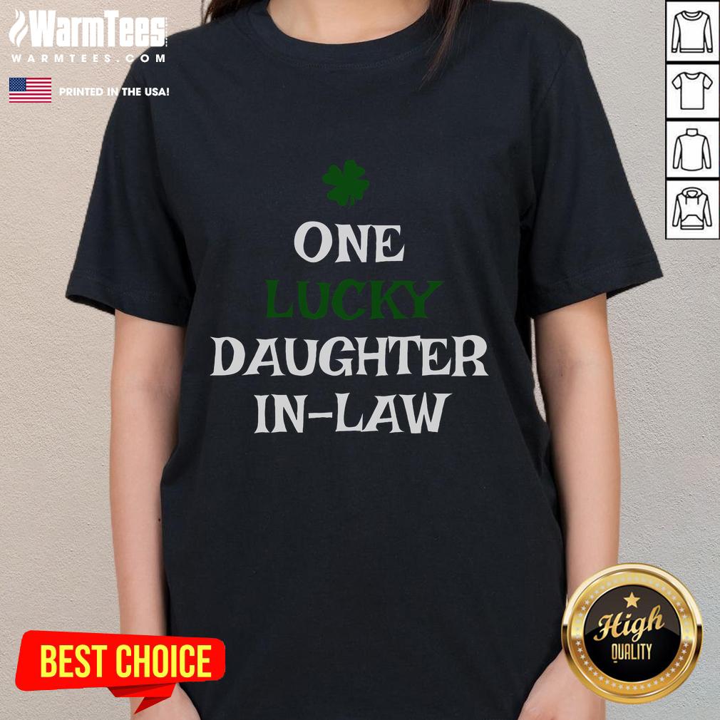 Funny One Lucky Daughter In-Law St Patrick's Day T-Shirt - Image 3