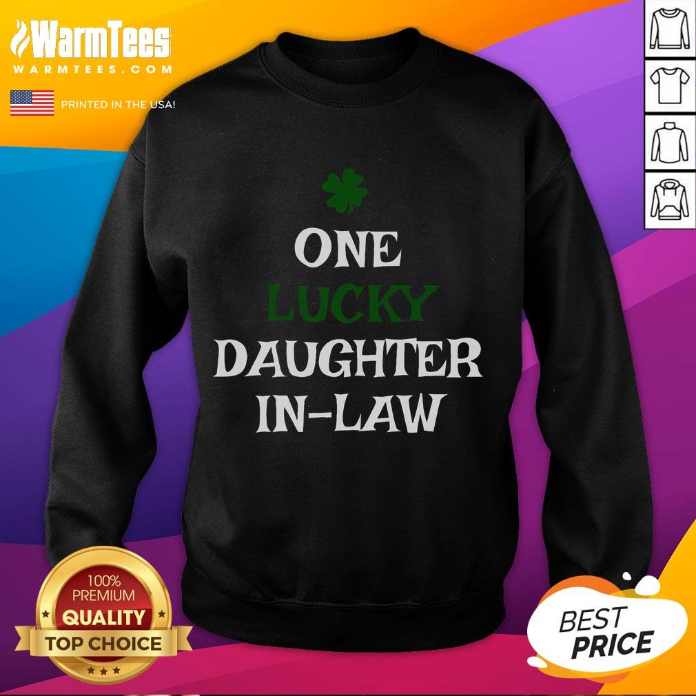 Funny One Lucky Daughter In-Law St Patrick's Day T-Shirt - Image 5