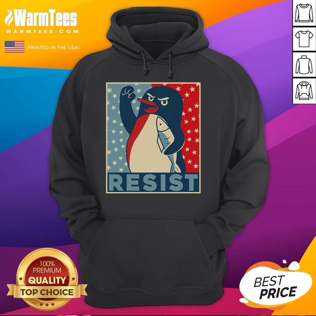 Hot Penguin Resist Penguins Protest Against Tariffs T-Shirt - Image 2