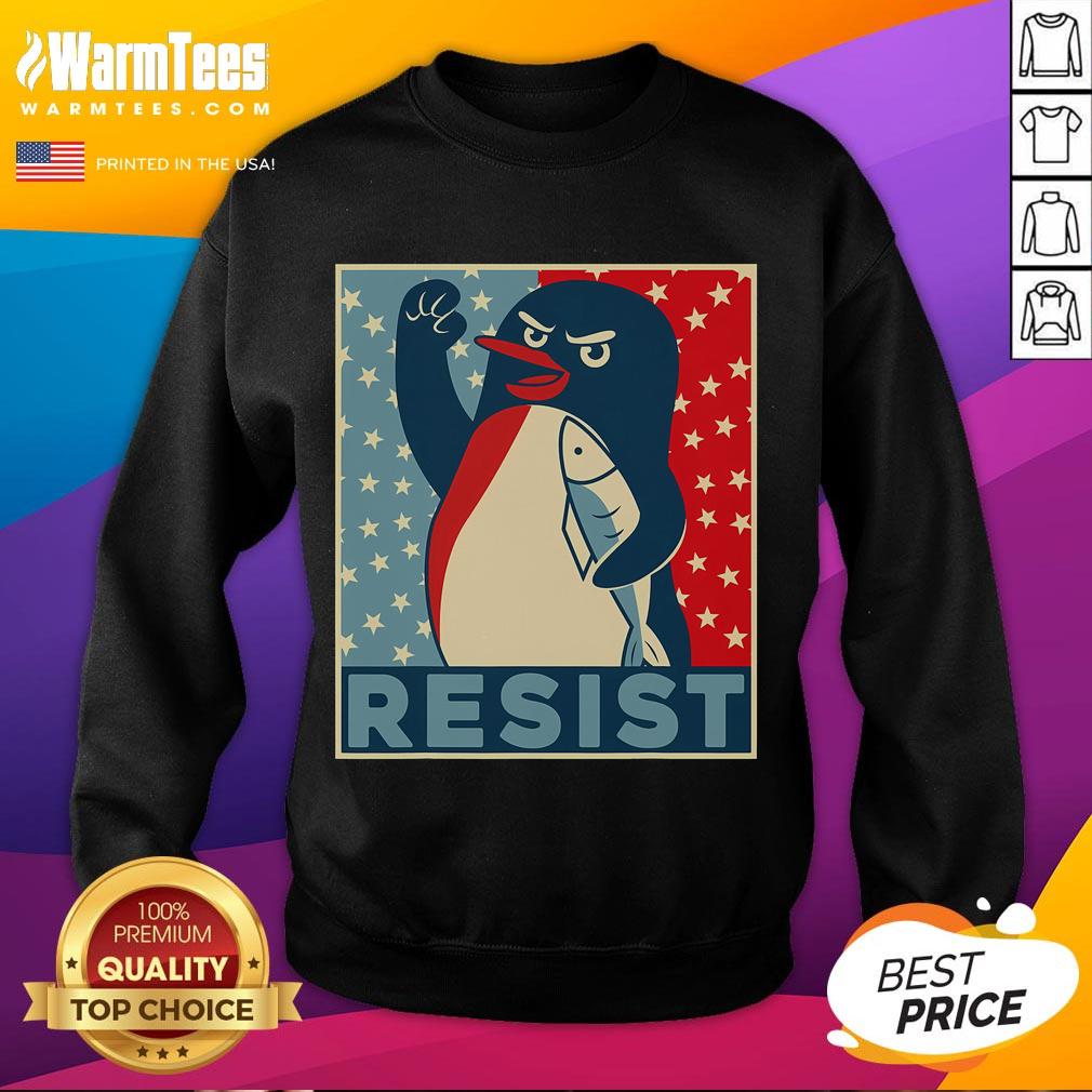 Hot Penguin Resist Penguins Protest Against Tariffs T-Shirt - Image 5