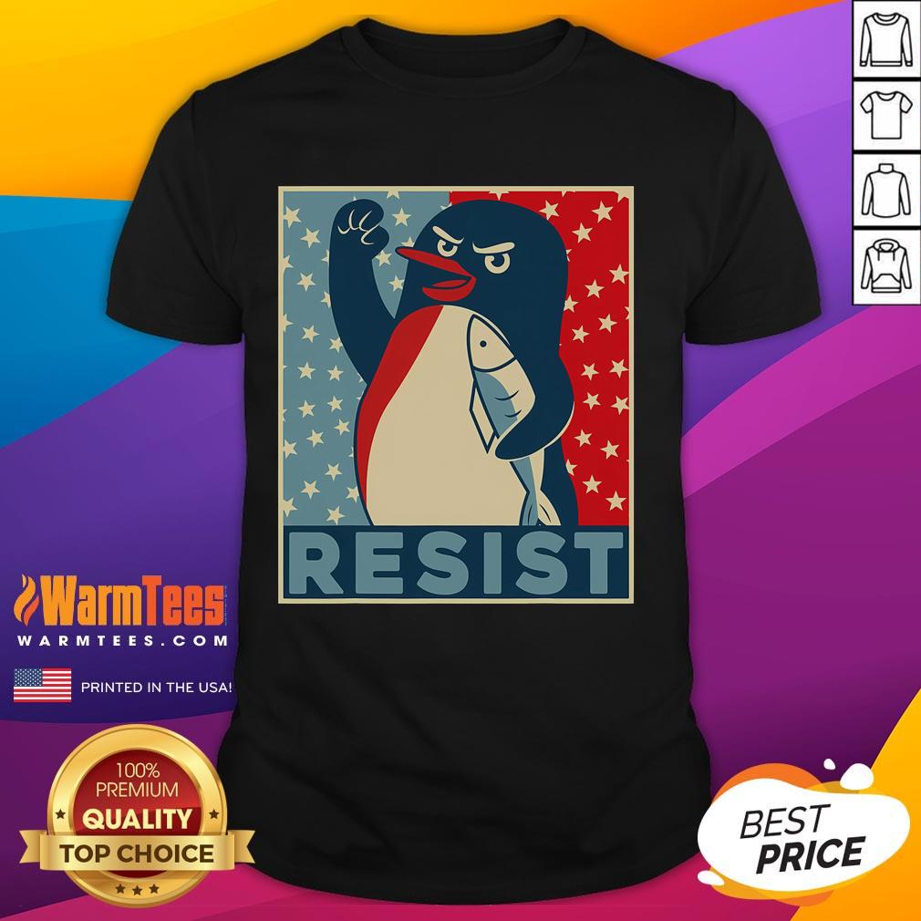 Hot Penguin Resist Penguins Protest Against Tariffs T-Shirt
