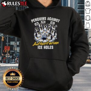 Alternative view of Funny Penguins Against Authoritarian Ice Holes Penguin Shirt