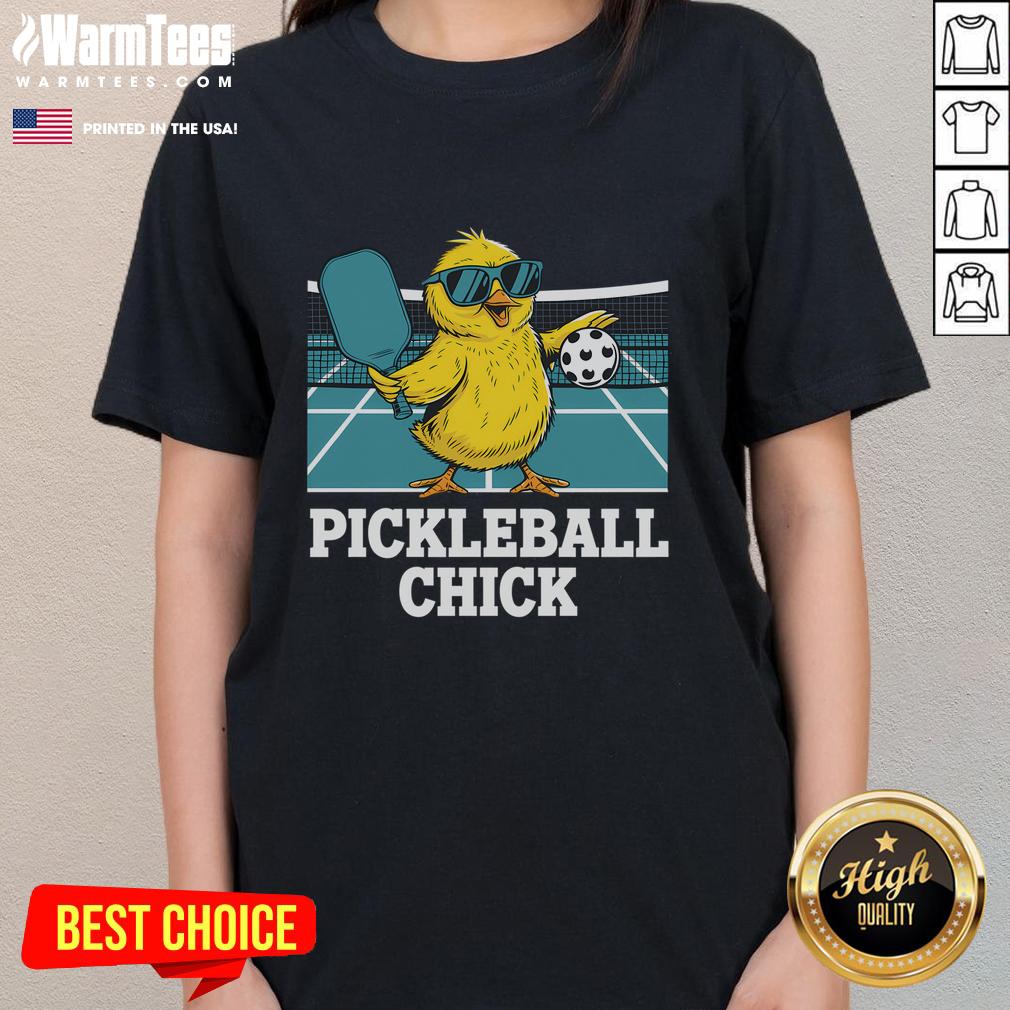 Funny Pickle Ball Pickleball Chick Sports T-Shirt - Image 3