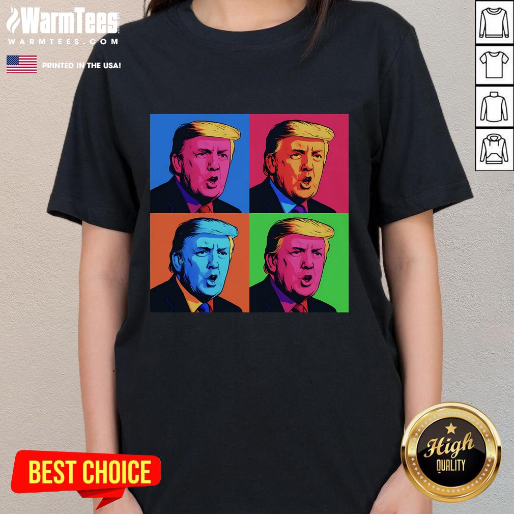 Funny Pop Art Donald Trump Retro T-Shirt - Image 3