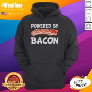 Alternative view of Funny Powered By Bacon Bacon Lovers T-Shirt