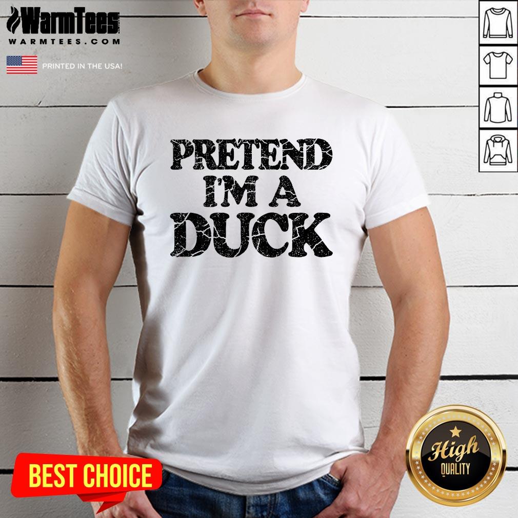 Funny Pretend I'm A Duck Diy Easy Halloween Costume T-Shirt