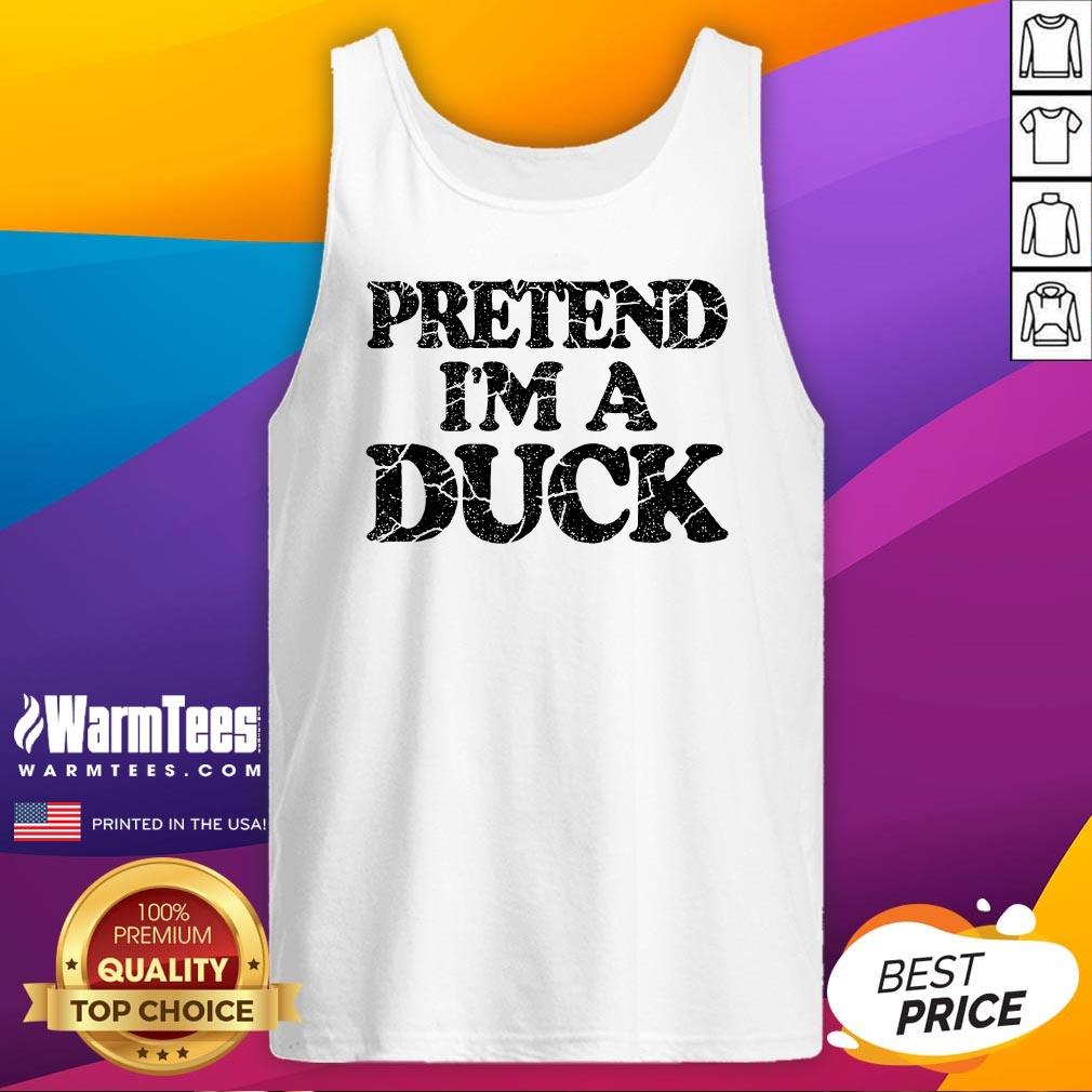 Funny Pretend I'm A Duck Diy Easy Halloween Costume T-Shirt - Image 5