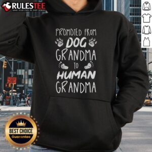 Alternative view of Funny Promoted From Dog Grandma To Human Grandma T-Shirt