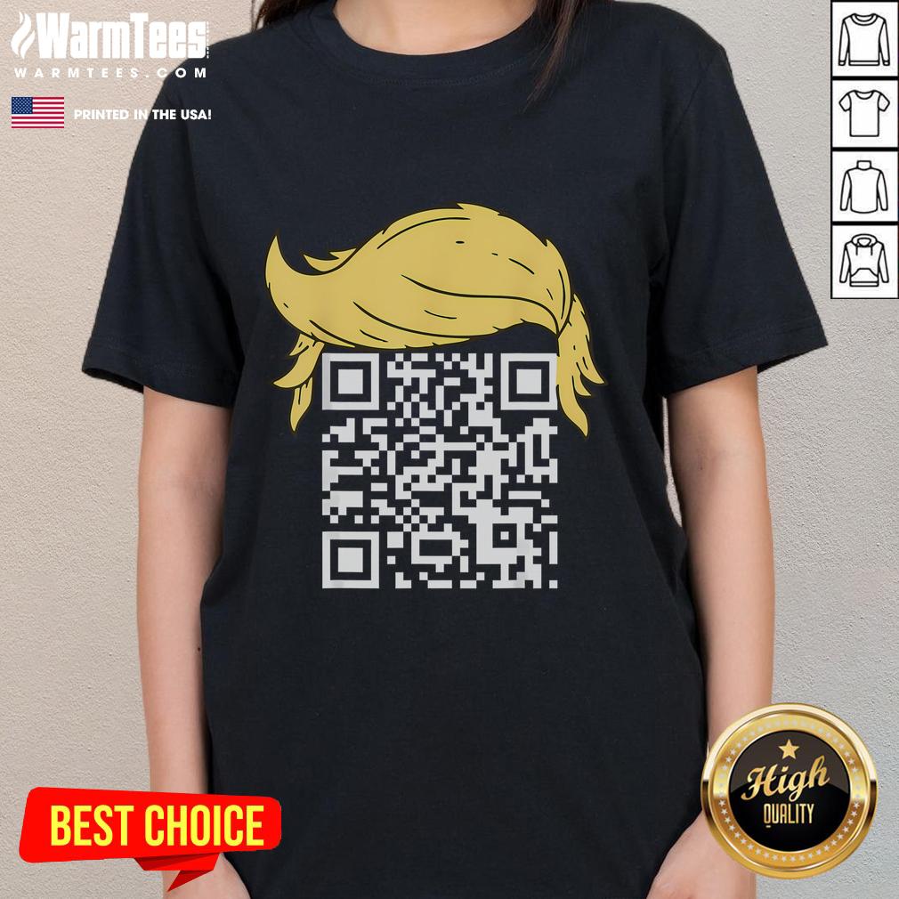 Funny Qr President Trump Dance Qr Code T-Shirt - Image 3