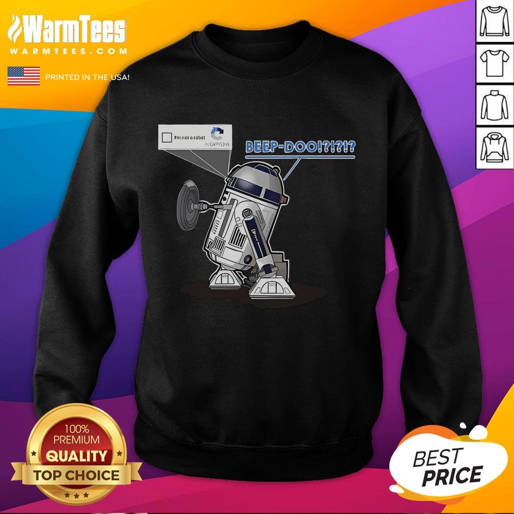 Funny R2D2 Captcha Beep-Doo Star Wars T-Shirt - Image 5