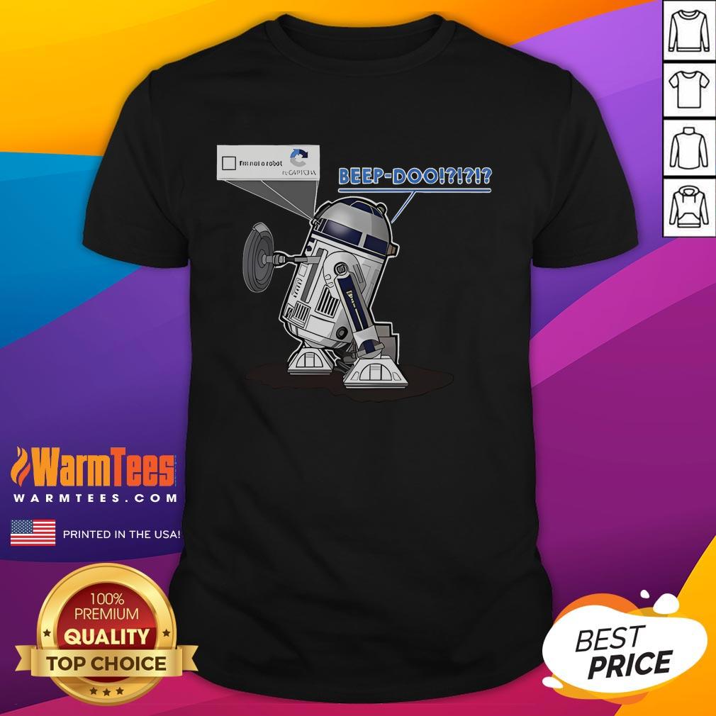 Funny R2D2 Captcha Beep-Doo Star Wars T-Shirt