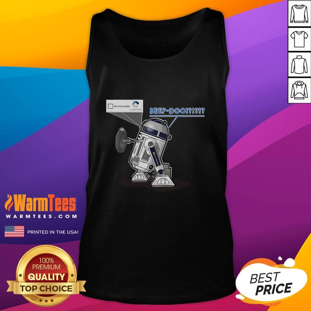 Funny R2D2 Captcha Beep-Doo Star Wars T-Shirt - Image 4