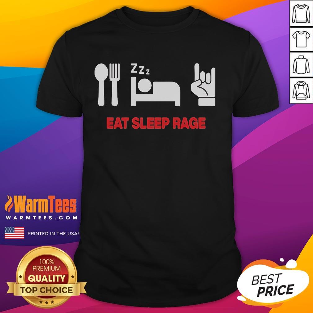 Funny Ray Volpe Eat Sleep Rage T-Shirt