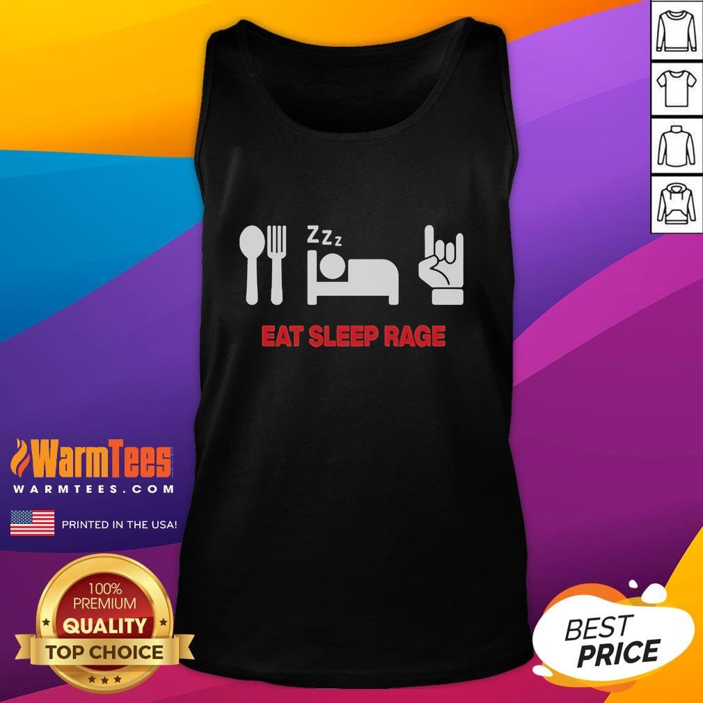 Funny Ray Volpe Eat Sleep Rage T-Shirt - Image 4