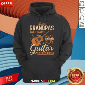 Alternative view of Funny Real Grandpas Play Guitar Then Take Nap Guitarist T-Shirt
