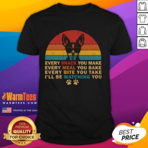 Funny Retro Every Snack You Make Chihuahua Dog Lover Sunset T-Shirt