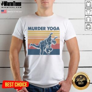Funny Retro Jiu Jitsu Murder Yoga Jiu Jitsu Murder Yoga Vintage T-Shirt