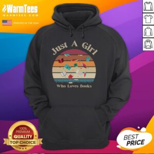 Alternative view of Funny Retro Quotes Book Reading Just A Girl Who Loves Books T-Shirt