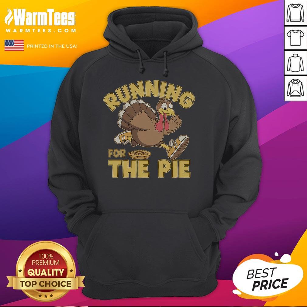 Funny Running For The Pie Turkey Thanksgiving Race Day T-Shirt - Image 2