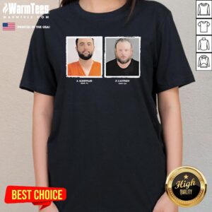 Alternative view of Funny Scottie Scheffler Paul Cauthen Mugshot 2024 T-Shirt