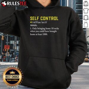 Alternative view of Funny Self Control Definition Rock Collector T-Shirt